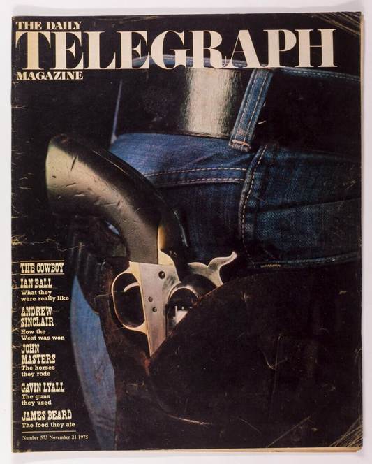 THE COWBOY James Stewart EARP Gavin Lyall TELEGRAPH MAGAZINE November 1975 Duffy