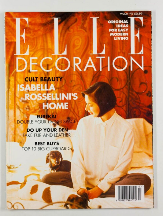 Isabella Rossellini SOUTH AFRICA Bohemia SPACE Den ELLE DECORATION magazine 1995