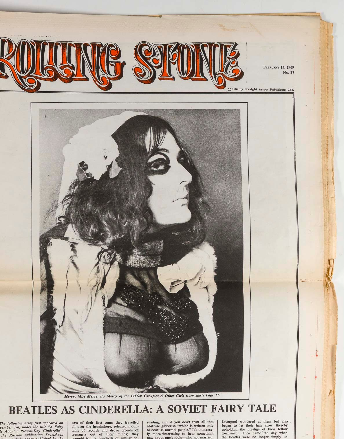 THE GROUPIES Miss Mercy ROLLING STONE February 15 1969 27 Baron Wolman GTO's vtg