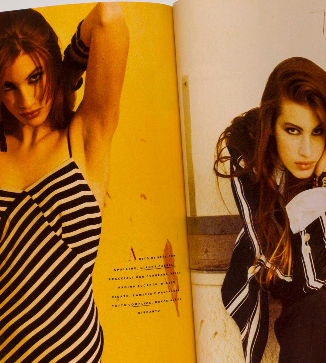 Cindy Crawford LINDA EVANGELISTA Yasmin Le Bon NAOMI CAMPBELL Ritts VOGUE ITALIA