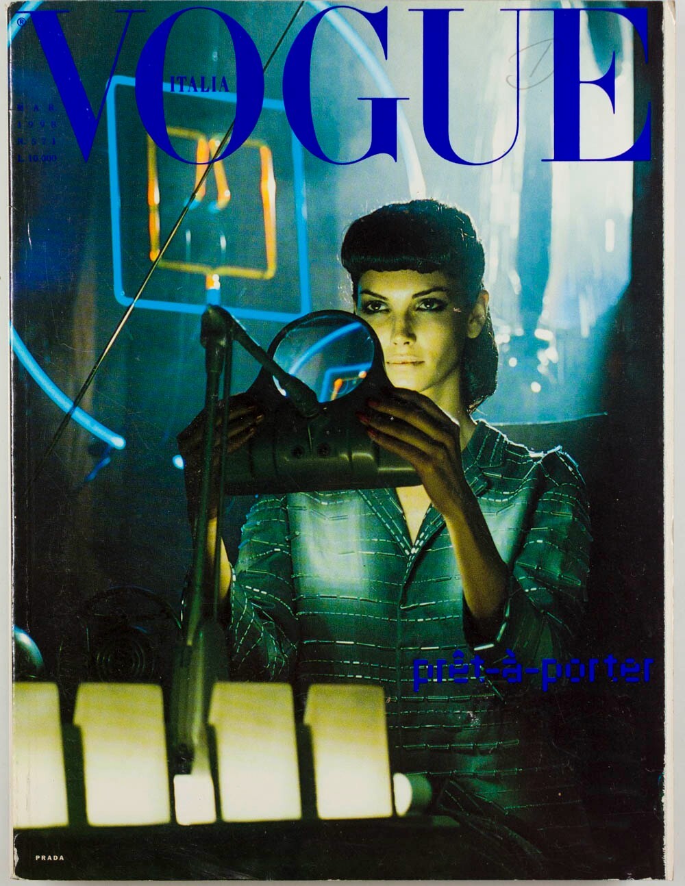 EUGENIA SILVA Eva Herzigova VIRGINIE LEDOYEN Prada VOGUE ITALIA 1998 March RTW