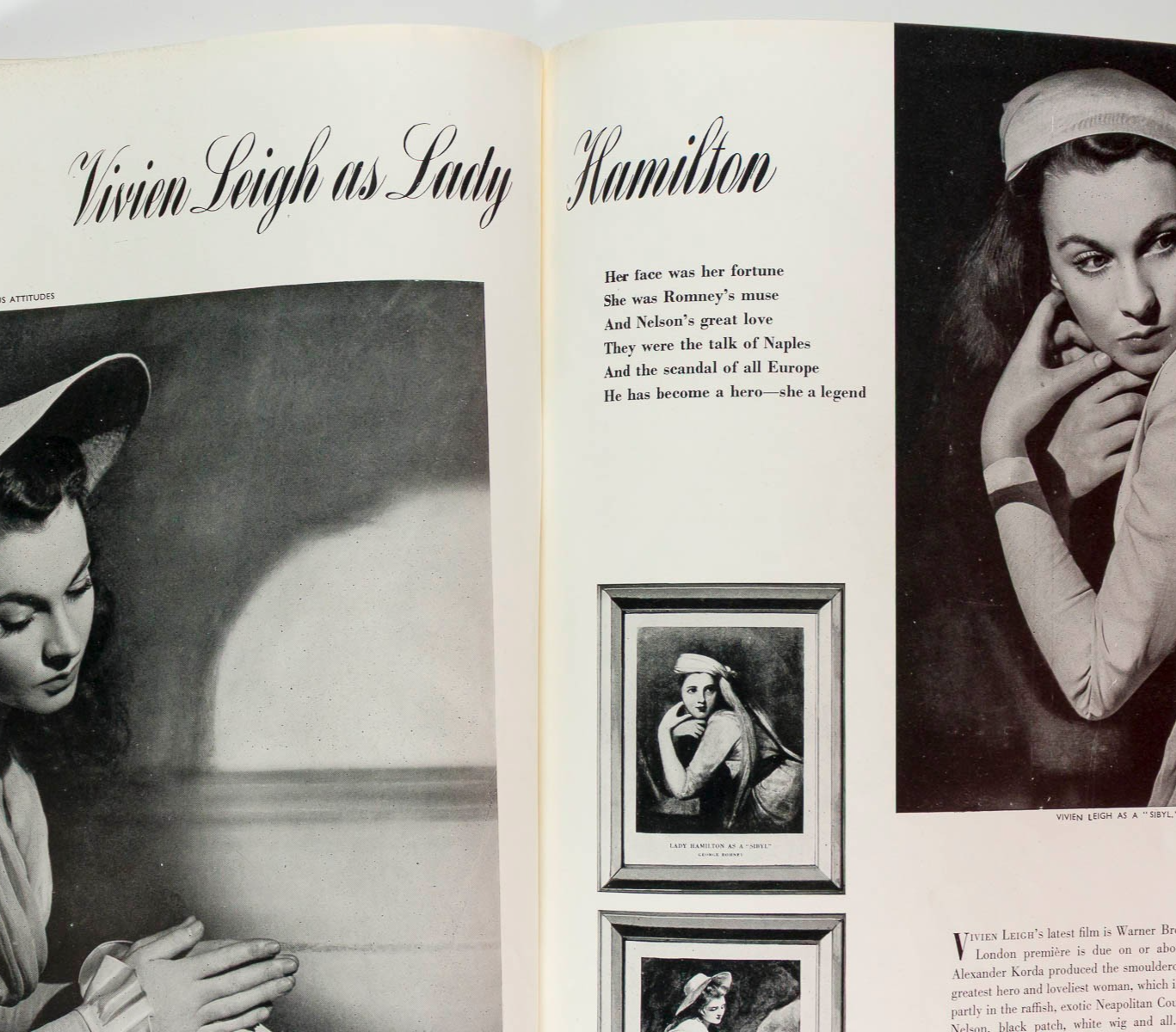 Gene Tierney VIVIEN LEIGH Lee Miller VOGUE August 1941 Norman Parkinson J PAGES
