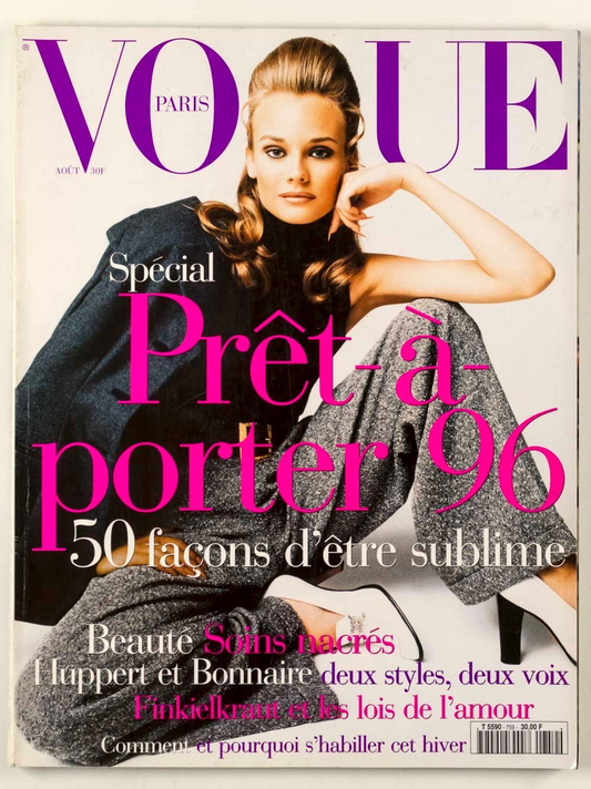 Diane Kruger MILES ALDRIDGE Isabelle Huppert PARIS VOGUE August 1995 Lacroix RTW