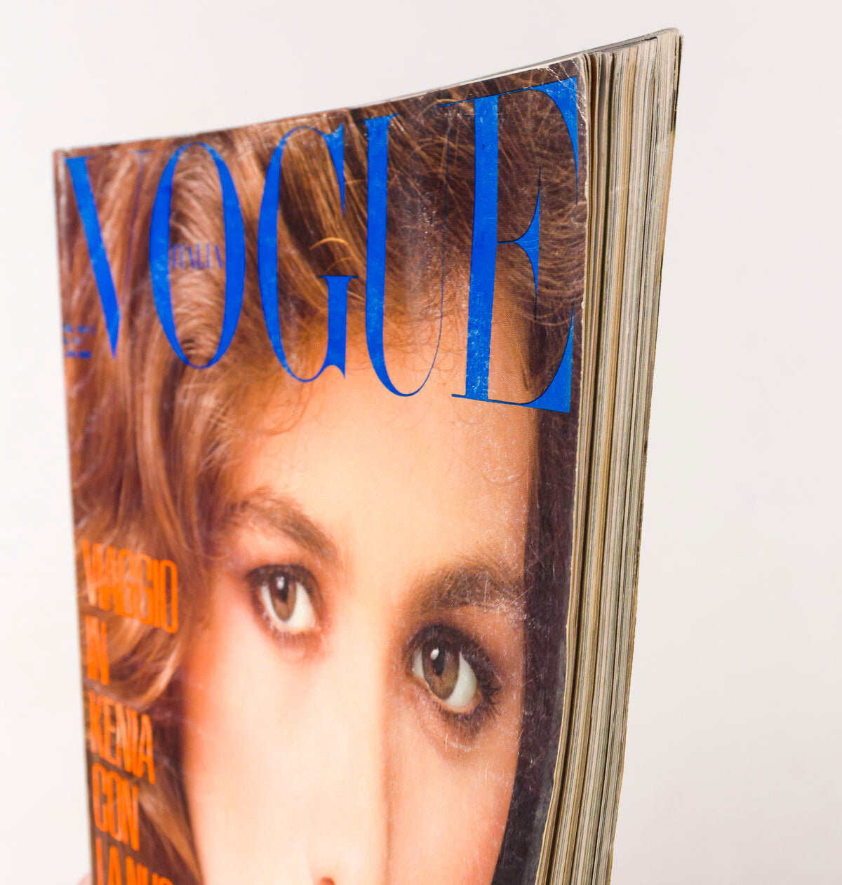GIA CARANGI Eva Ionesco HANS FEURER New Wave VOGUE ITALIA magazine February 1981