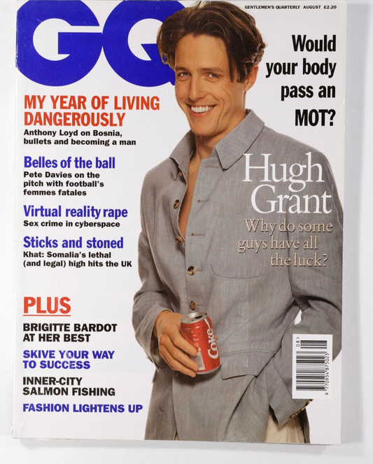 Hugh Grant ANTHONY LOYD Doncaster Belles  GQ magazine August 1994  Bardot BOSNIA
