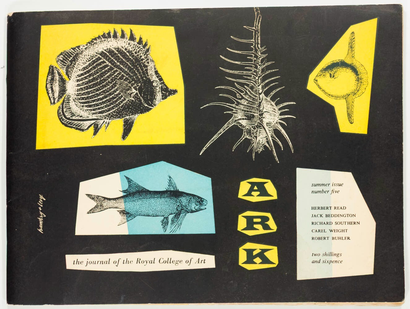RAYMOND HAWKEY Herbert Read CAROL WEIGHT Ark magazine 5 RCA Art 1952 Henry Moore