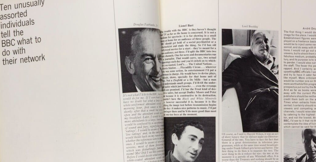 DUDLEY MOORE Charlton Heston EDWINA CARROLL Town magazine 1965 Edward Gorey FANS