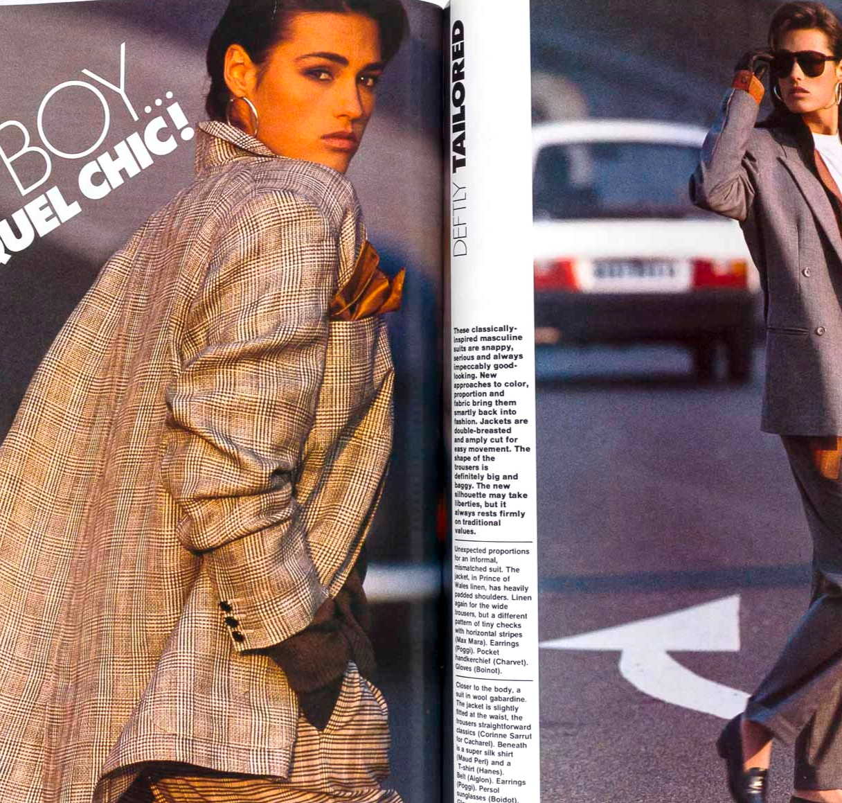Tatjana Patitz YASMIN LE BON Ines de la Fressange ELLE INTERNATIONAL Spring 1985