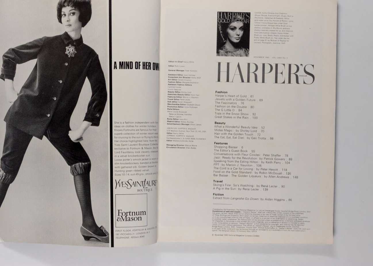 JEAN SHRIMPTON Jeanloup Sieff TOM KUBLIN Harpers Nov 1965 Donna Mitchell BRANDT