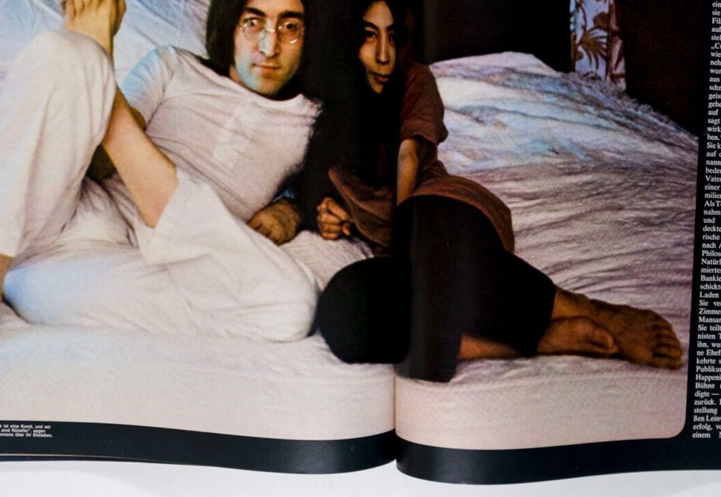 Uschi Obermaier JOHN LENNON Yoko Ono TWEN June 1969 Richard Lindner OLIVETTI vtg