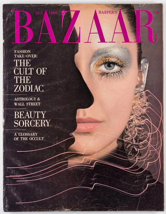 OCCULT Zodiac Cult OLIVIA HUSSEY Harpers Bazaar 1968 October DONNA MITCHELL Hiro