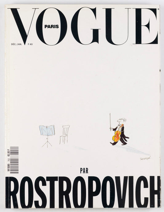 ROSTROPOVICH Linda Evangelista PAULINA PORIZKOVA Sempé NADEGE Bruce Weber  VOGUE