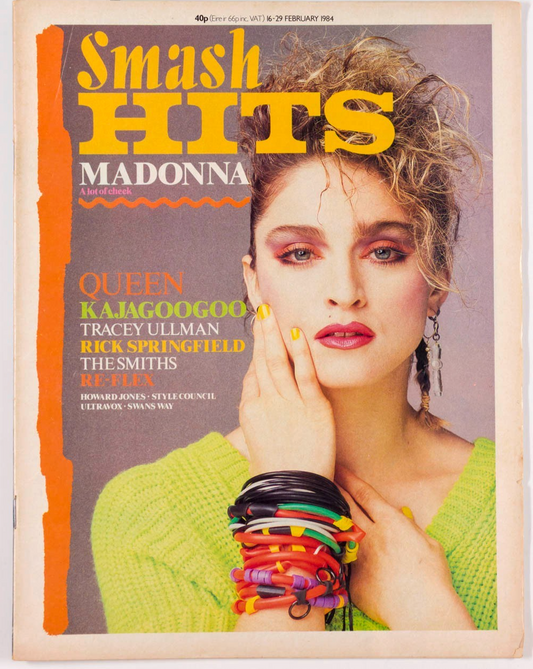 MADONNA Queen THE SMITHS Smash Hits February 1984 Tracey Ullman TINA TURNER Kemp