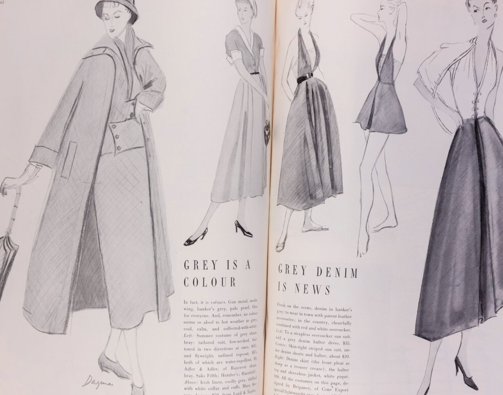 Irving Penn RENE BOUET-WILLAUMEZ Bouchet VOGUE April 1949 Mary Martin MENSWEAR