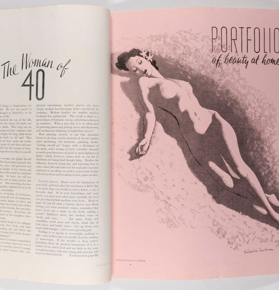 NORMA SHEARER Artur Ernesto Teixeira Barbosa VOGUE BEAUTY BOOK August 1936 vtg