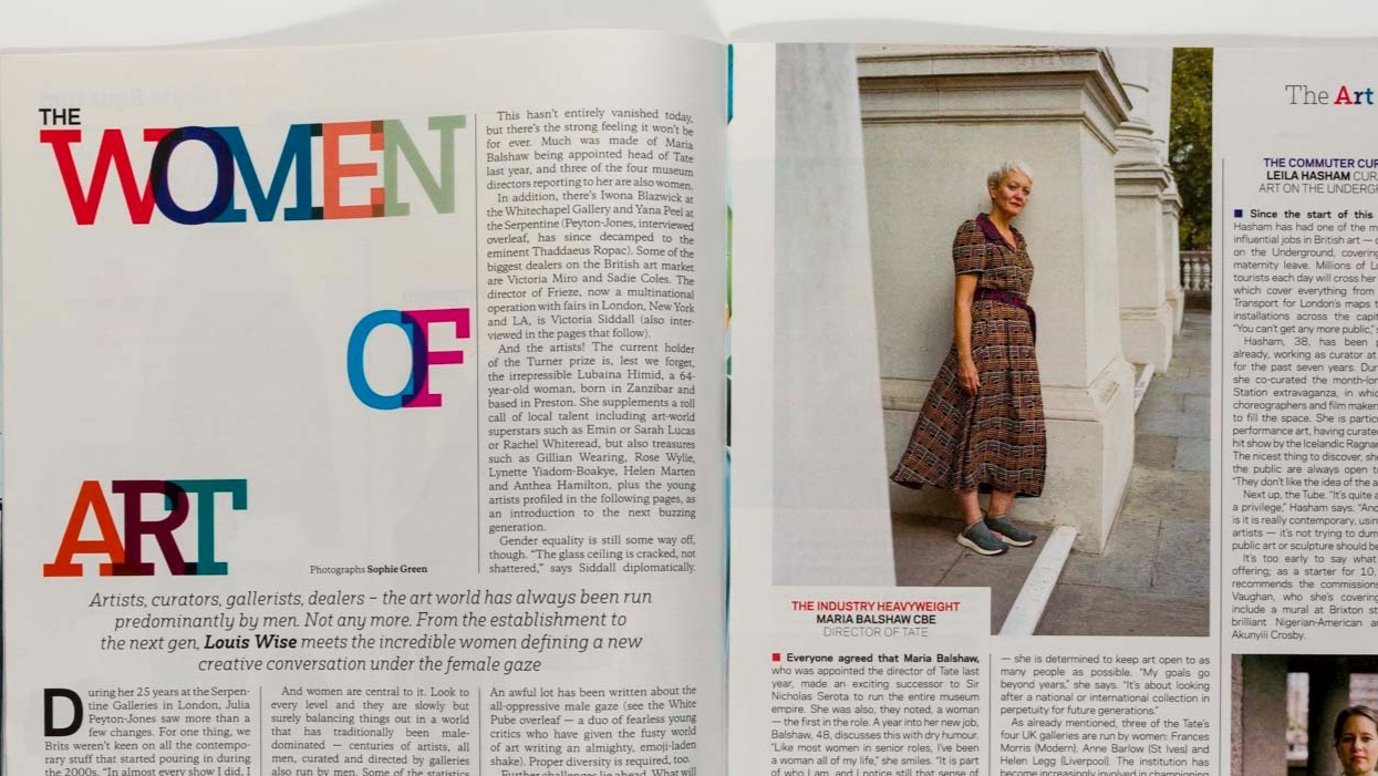 STELLA TENNANT Martin Parr WOMEN IN ART The Times Style magazine 21 October 2018
