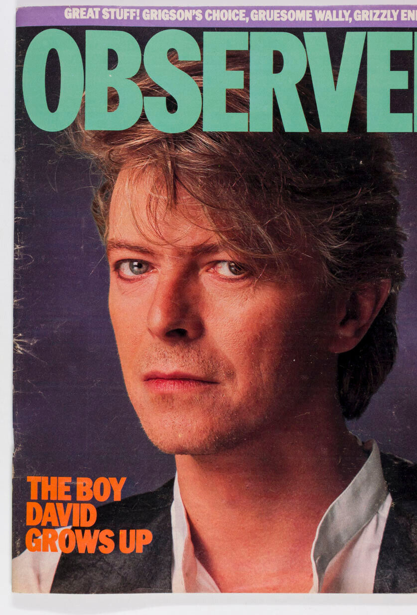 DAVID BOWIE Greg Gorman AIDS Raymond Briggs LIDA ZIKA ASCHER Observer magazine