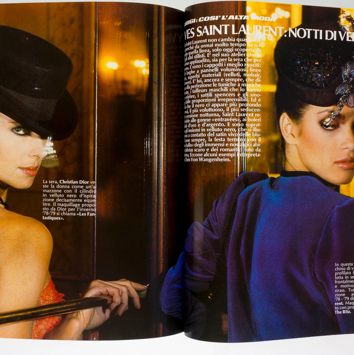 Michelle Stevens GIA CARANGI Alta Moda HARPER'S BAZAAR ITALIA September 1978 vtg
