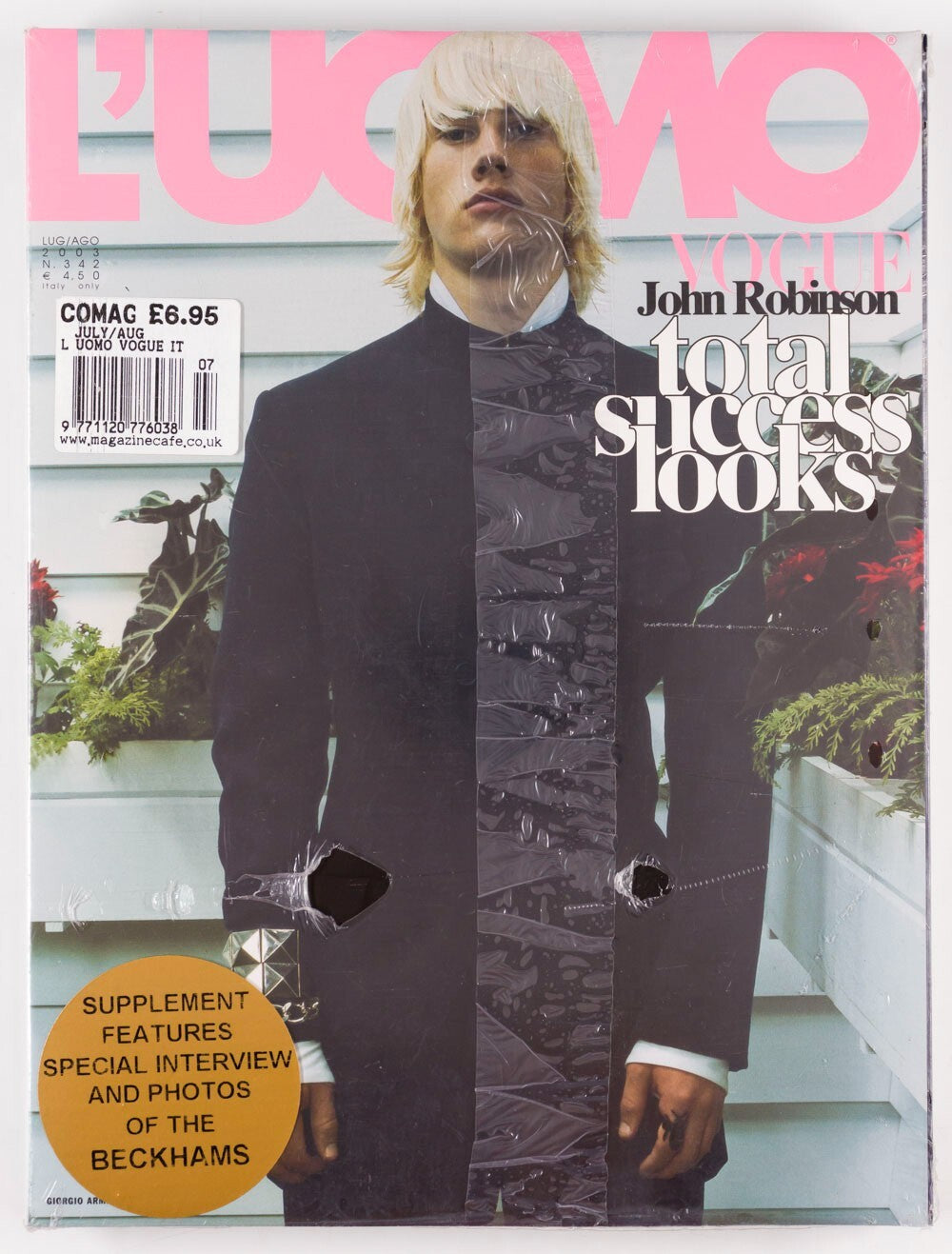 John Robinson VICTORIA DAVID BECKHAM Private L'UOMO VOGUE July 2003 Sport SEALED
