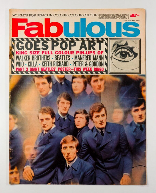 Moody Blues THE WHO Beatles OP ART Keith Richards WALKER BROS Cilla FABULOUS 208