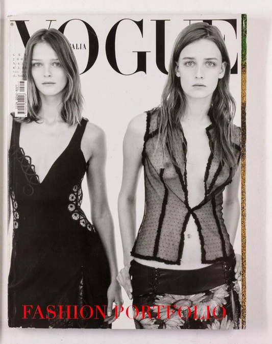Bridget Hall GISELE Stephanie Seymour VOGUE ITALIA Jan 2002 Chloe Sevigny NAOMI
