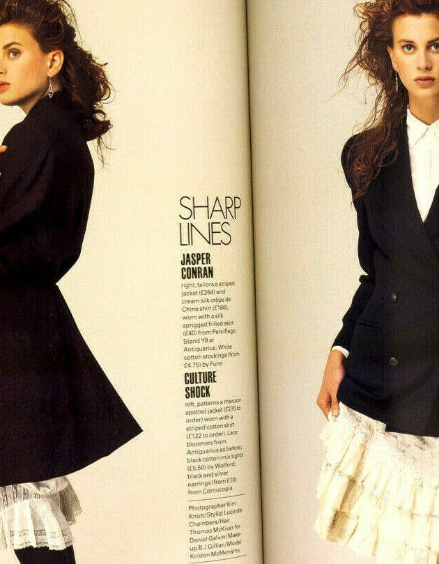 Christy Turlington NAOMI CAMPBELL Kristen McMenamy UK ELLE September 1986 Talisa