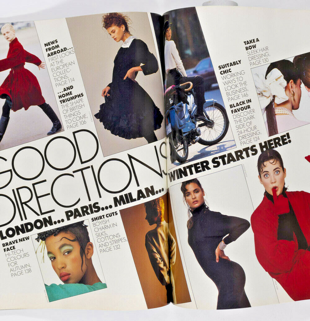 Christy Turlington NAOMI CAMPBELL Kristen McMenamy UK ELLE September 1986 Talisa