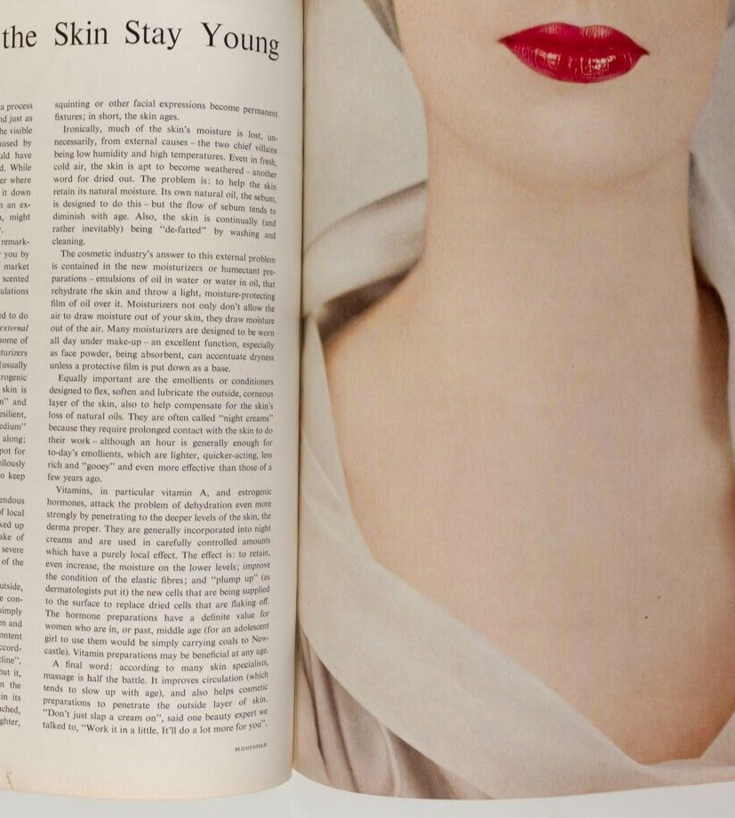 Irving Penn ERWIN BLUMENFELD Erica Perl VOGUE Beauty Book magazine 1958 Make-Up