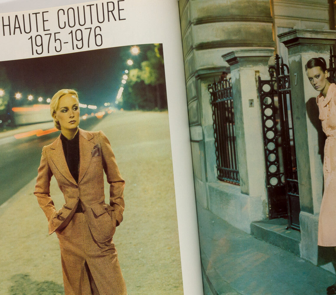 Helmut Newton YSL smoking jacket BOURDIN Paris Vogue September 1975 50 birthday