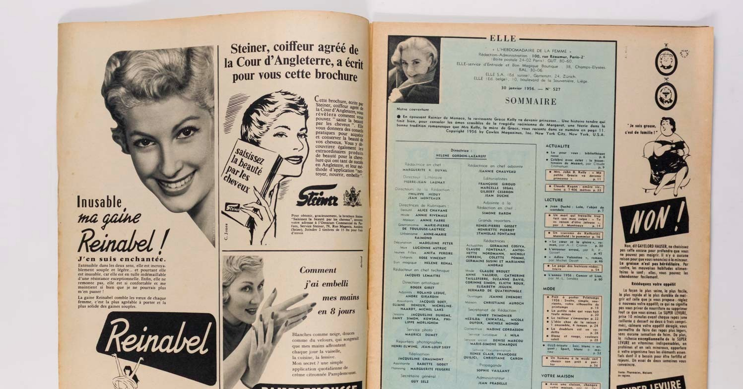 GRACE KELLY Mid-century modern CLAUDE KOGAN Elle January 1956 Princess HIMALAYAS