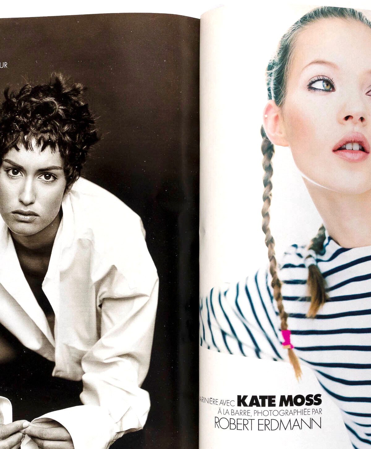 STEPHANIE SEYMOUR Naomi Campbell CHRISTY TURLINGTON Elle magazine NOVEMBER 1993