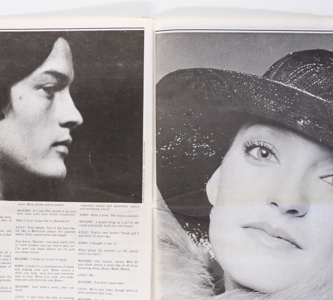 LOULOU DE LA FALAISE Lou Reed SHARON TATE Stan Lee BOWIE vtg INTERVIEW magazine