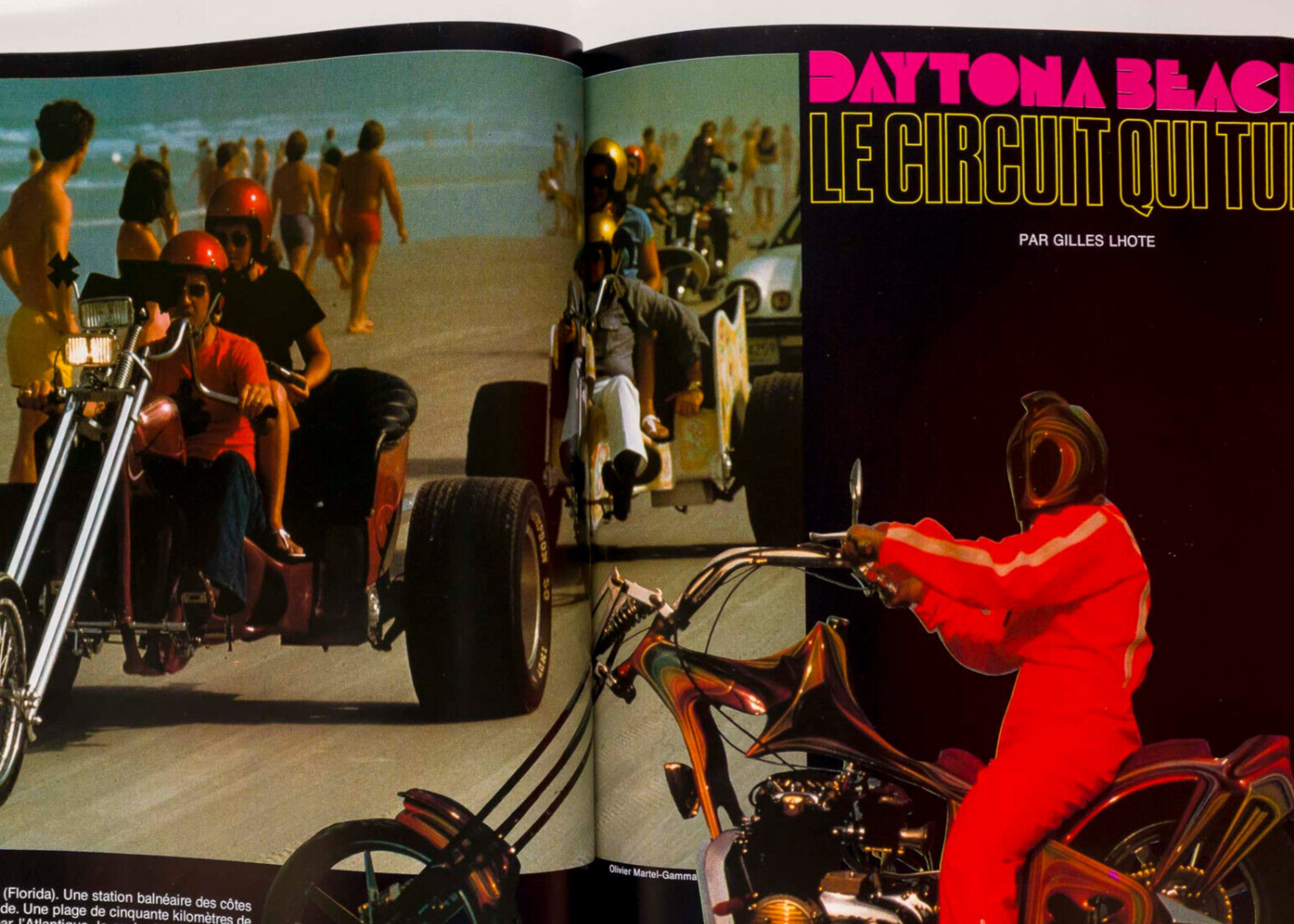 CHARLOTTE RAMPLING Miami DAYTONA BEACH BIKERS Jeans SYDNE ROME L'Officiel Hommes