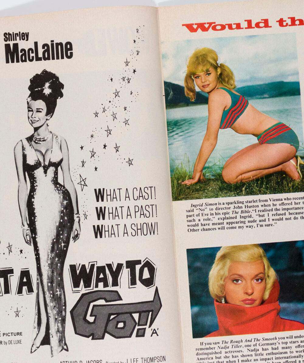 PATTIE BOYD Honor Blackman JAMES BOND Terence Young BEATLES Ian Flemin –  ELEGANTLY PAPERED Vintage Fashion Magazines