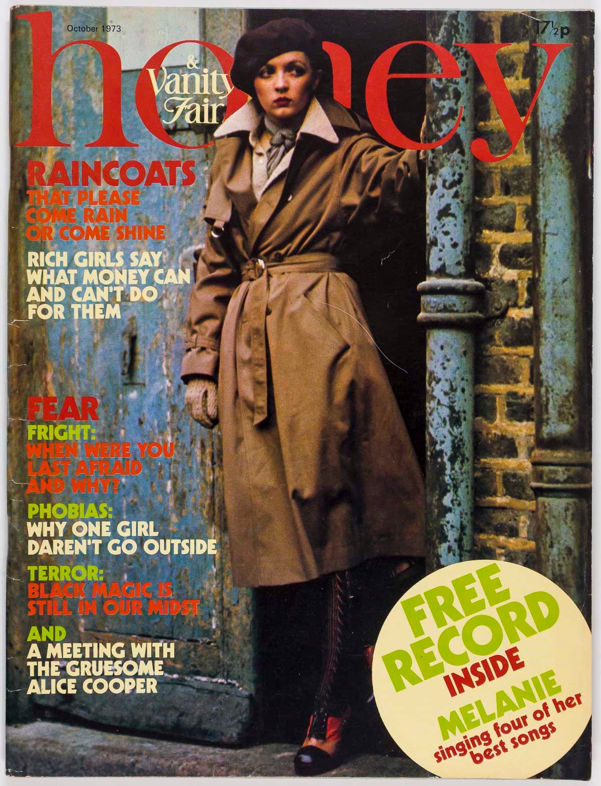 ANTON LAVEY Witchcraft OCCULT Honey magazine October 1973 Alice Cooper BLACK ART