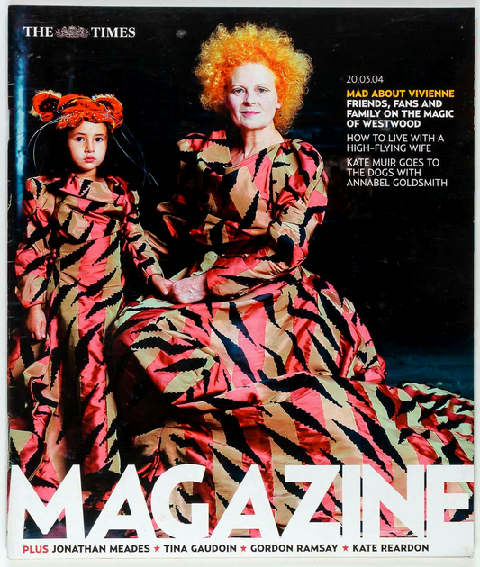 Vivienne Westwood CORA CORRE Annabel Birley Goldsmith TIMES magazine March 2004