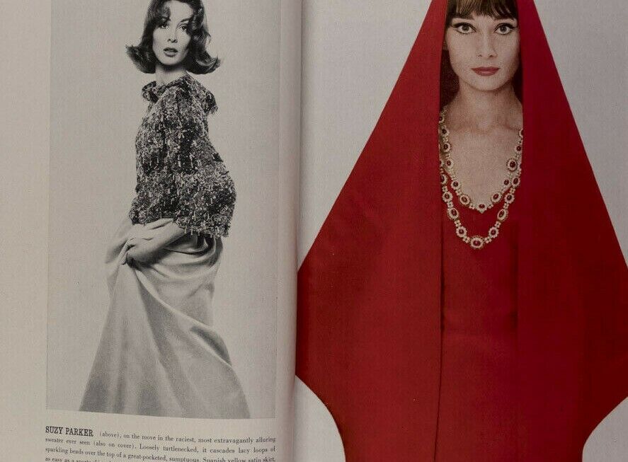 Suzy Parker AUDREY HEPBURN Richard Avedon YSL Saul Leiter XMAS Harpers 1961 Dec