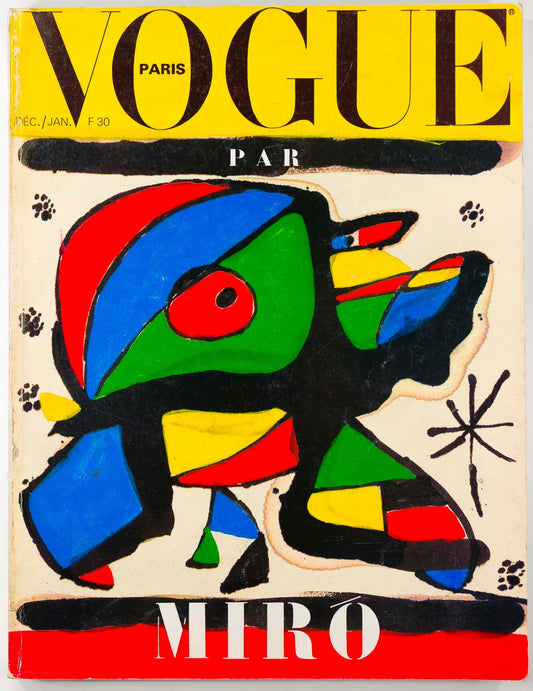Miro HELMUT NEWTON Horst GRUAU Janice Dickinson PARIS VOGUE December 1979 No 602
