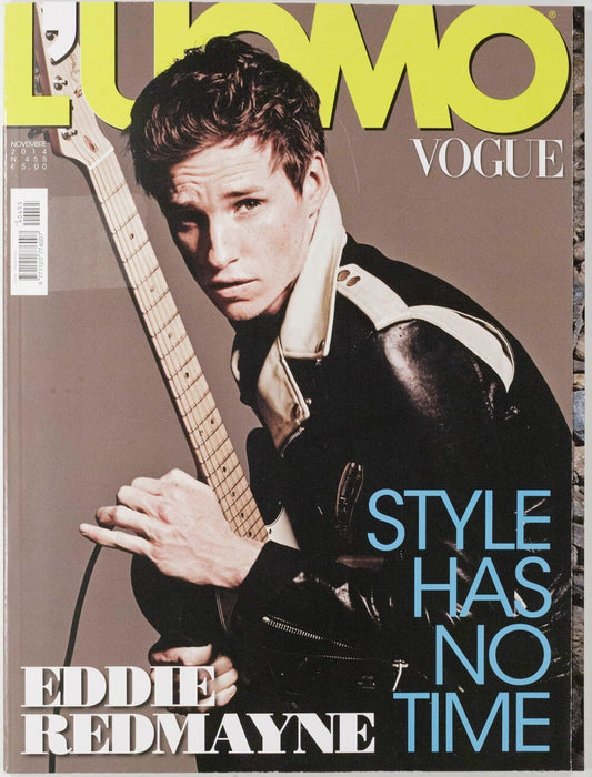 EDDIE REDMAYNE Jack Larsen L'UOMO VOGUE magazine November 2014 Asa Mader 455 vtg