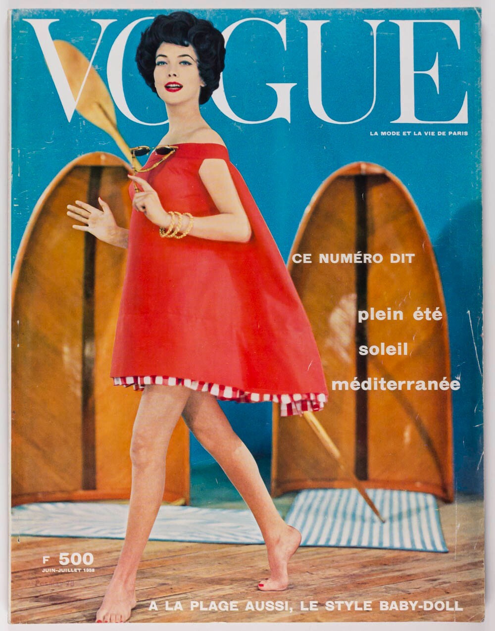 Rose Marie Le Quellec GUY BOURDIN Picasso PARIS VOGUE June 1958 Spain BELMONDO
