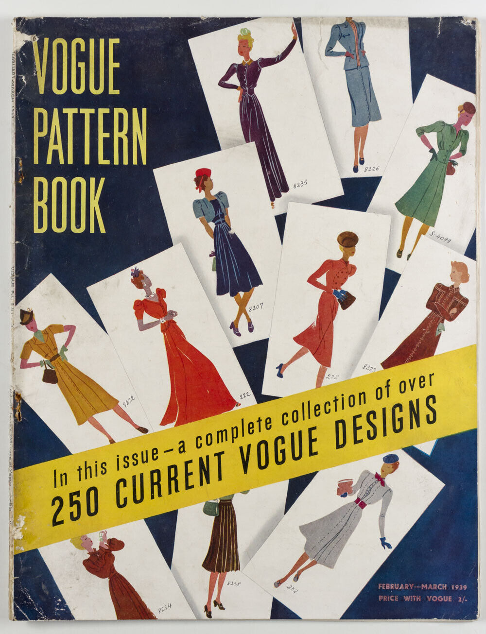 VOGUE PATTERN BOOK magazine 250 Dress Resort Couture designs MARCH 1939 WW2 30s