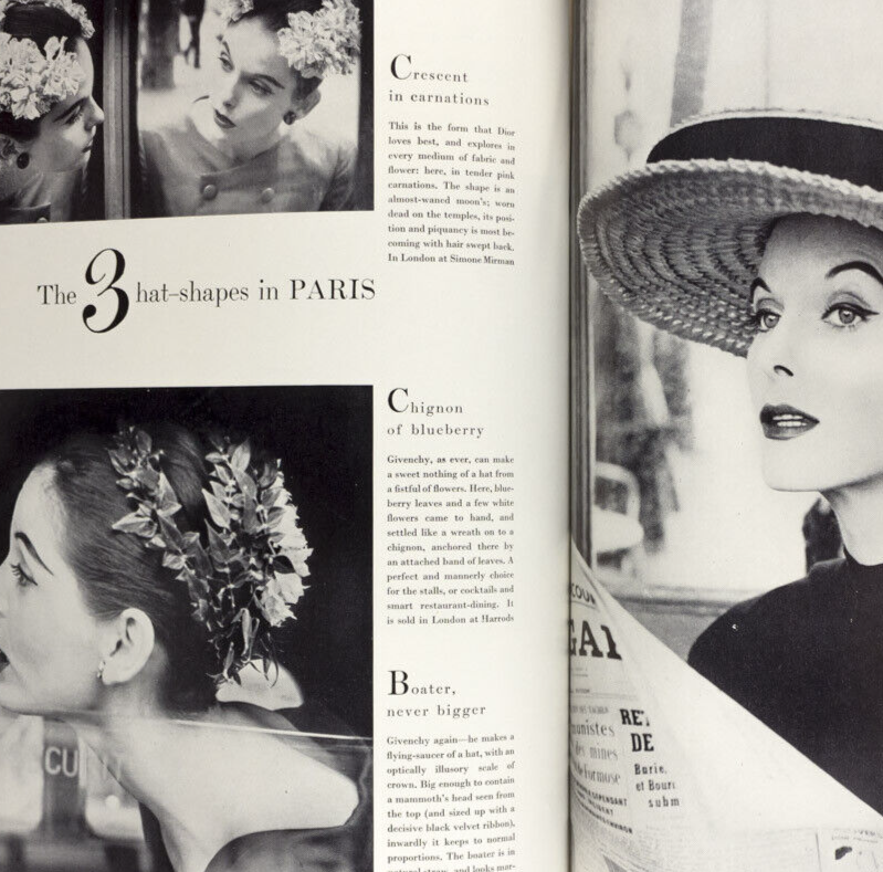 Karen Radkai NORMAN PARKINSON Suzy Parker HENRY CLARKE Horst RENE GRUAU Vogue UK