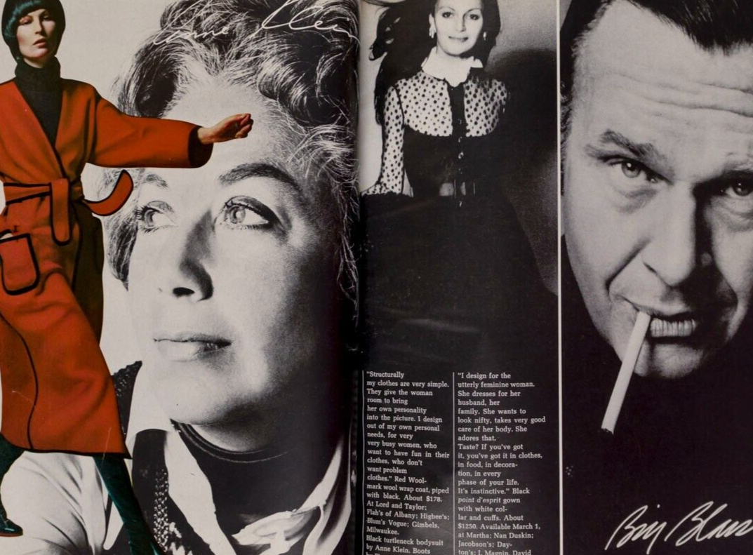 HALSTON Calvin Klein BETSEY JOHNSON Ingrid Boulting MIDLER Faye Dunaway HARPER'S