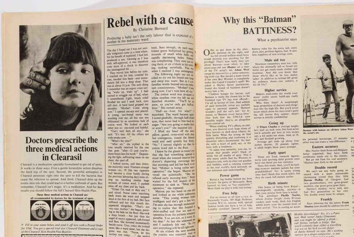 David Hemmings ADAM WEST BATMAN Ewelme WOMAN'S MIRROR magazine January 1967 WM