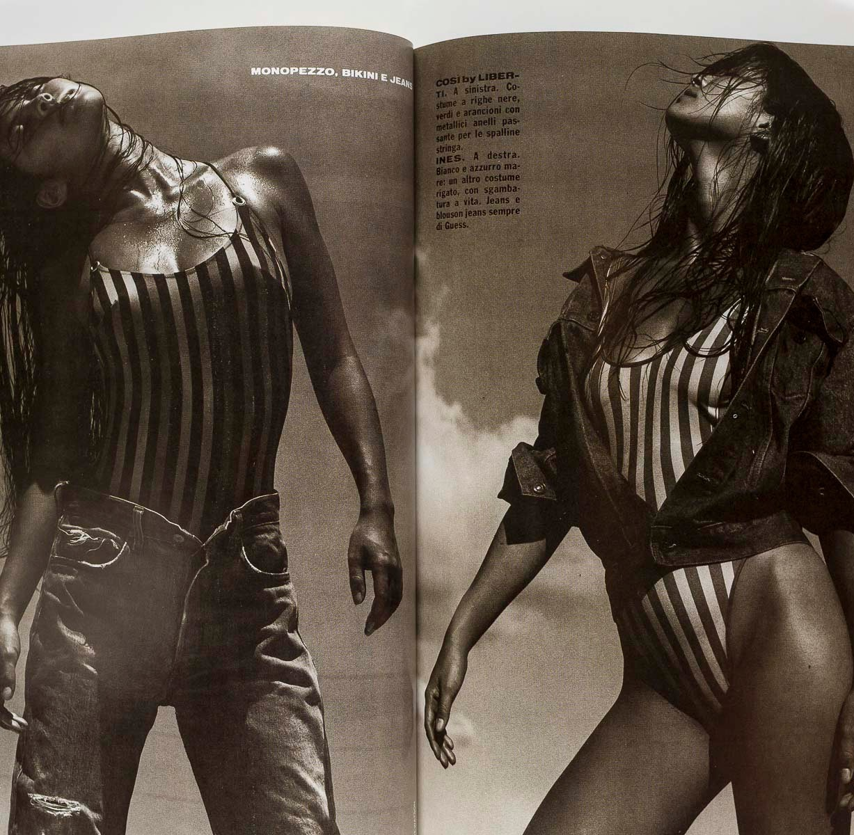 Naomi Campbell KLEIN Grey VOGUE ITALIA June 1988 Deborah Turbeville TINA CHOW