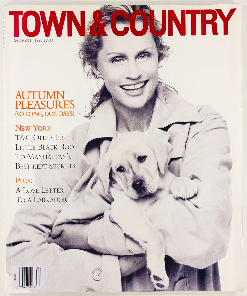 Lauren Hutton AUTUMN FASHION Manhattan NY Town & Country magazine September 1993