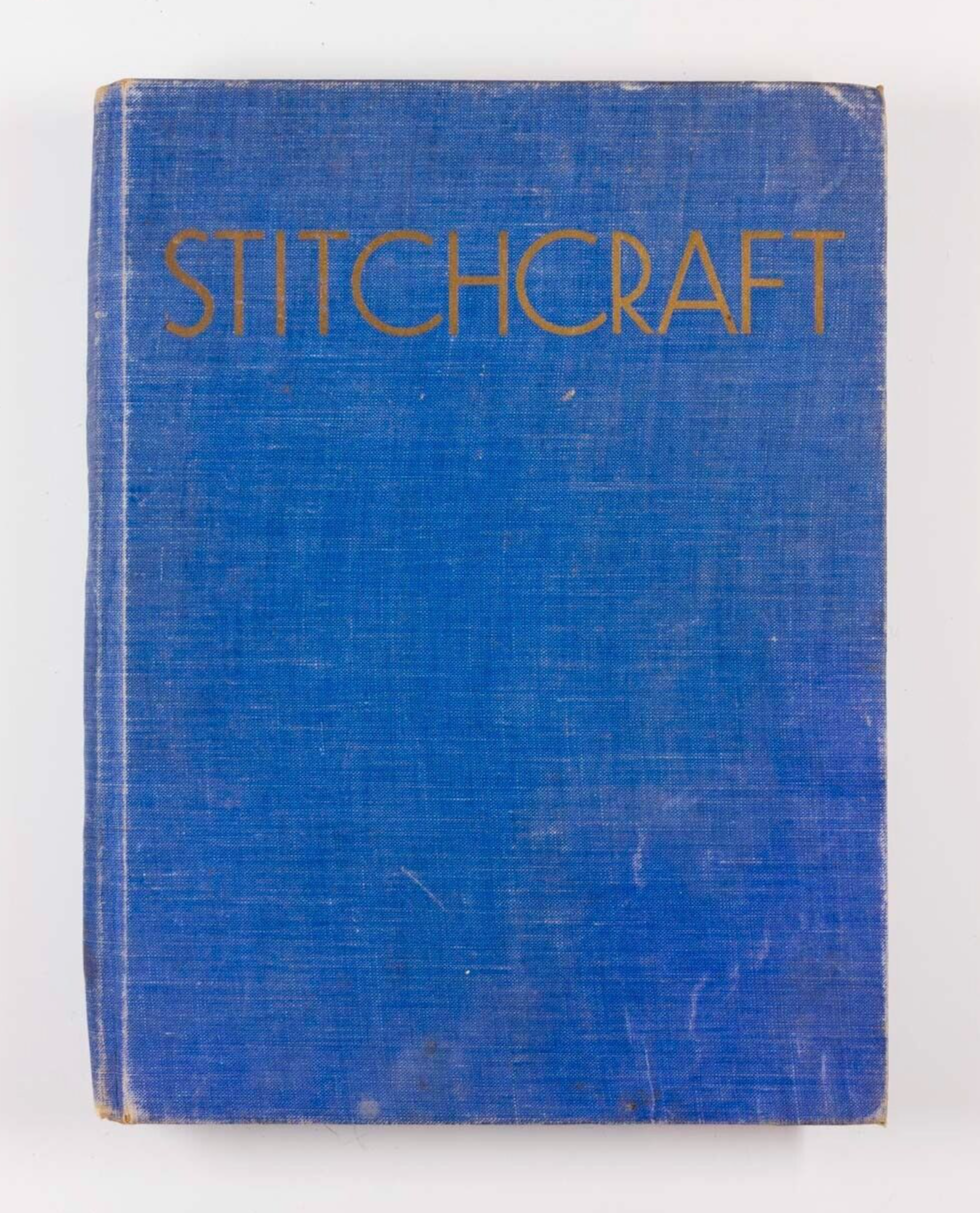 Stitchcraft PATTERN BOOK Jan-Dec ex Aug CORDEX BOUND VOLUME Knitting CRAFTS vtg