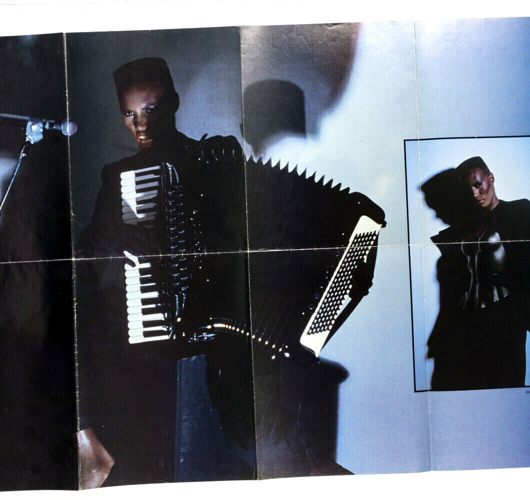 Grace Jones DURAN DURAN Dble-side poster 1981 RARE Unused 32x22" Jean Paul Goude