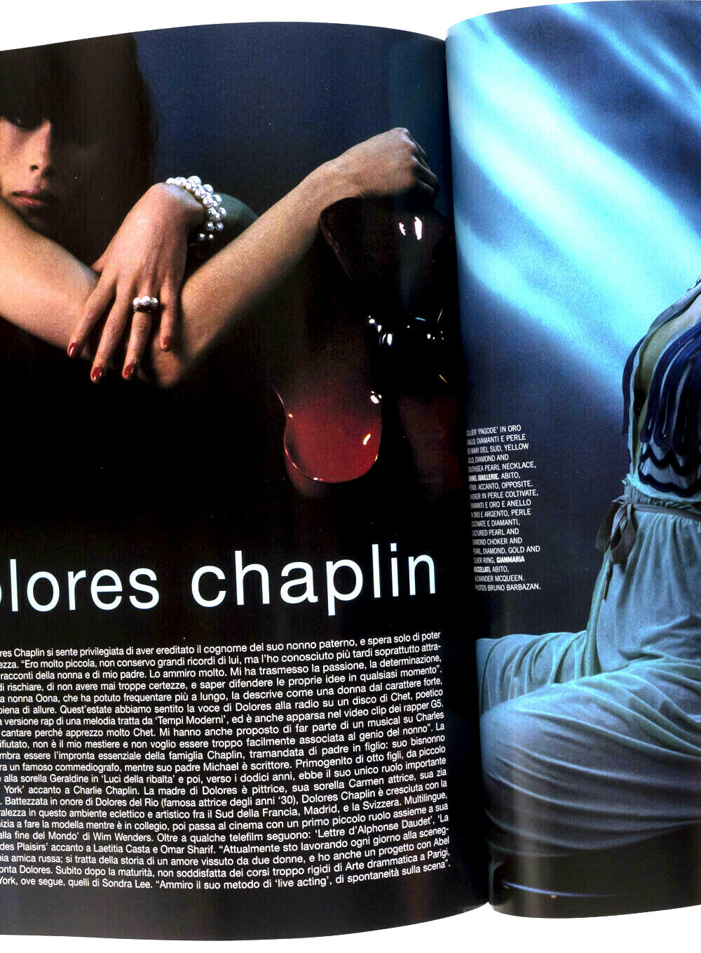 DOLORES CHAPLIN Jewellery supplement VOGUE GIOIELLO ITALIA magazine JEWELS Italy