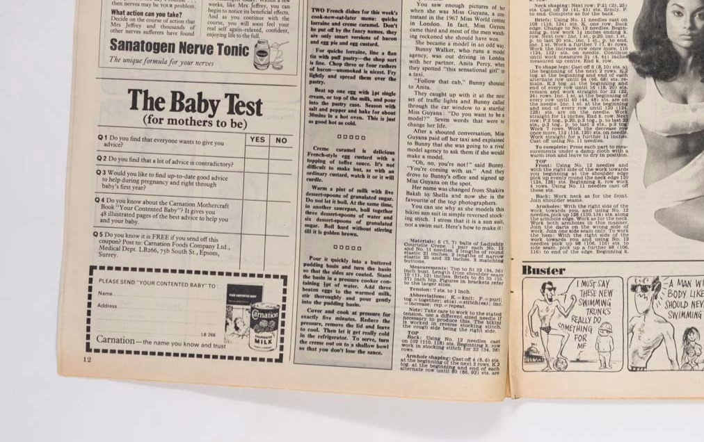 SHAKIRA CAINE Granny Takes A Trip HARRISON MARKS Titbits August 1968 IRMA GRESE